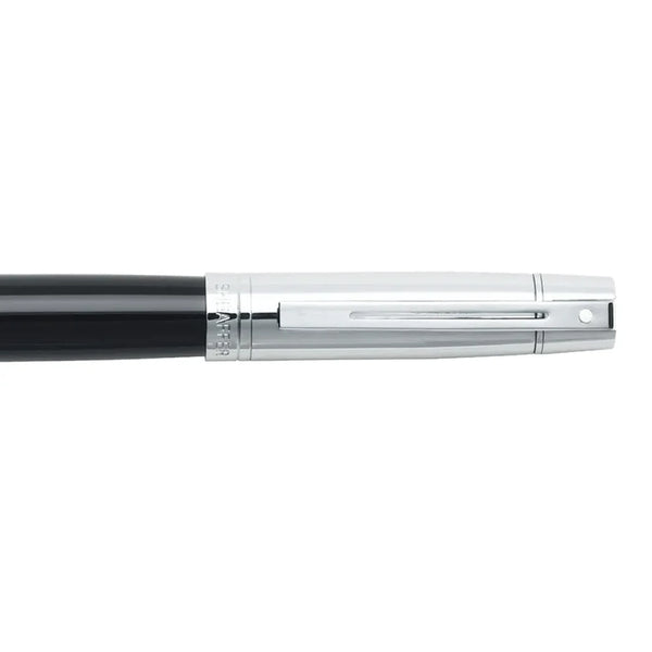 Load image into Gallery viewer, Sheaffer 300 E9314 Fountain Pen - Glossy Black Barrel and Chrome Cap with Chrome Plated Trims