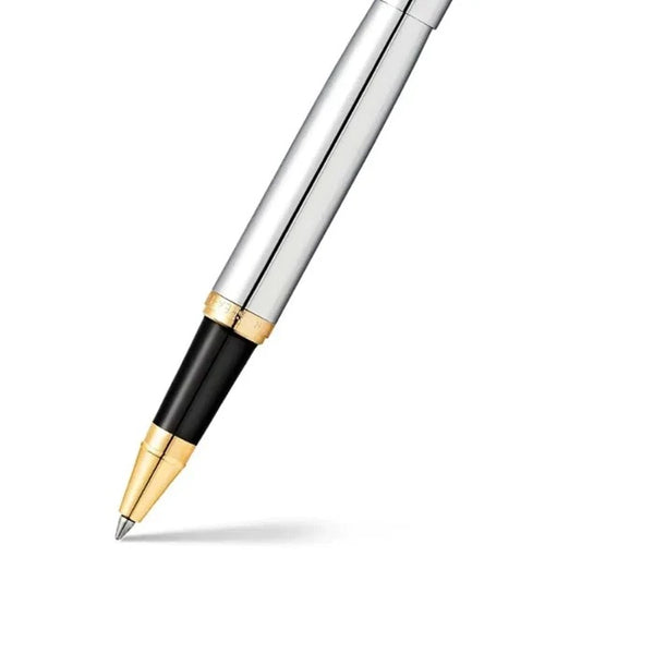 이미지를 갤러리 뷰어에 로드 , Sheaffer VFM E9422 Rollerball Pen - Polished Chrome with Gold Plated Trims
