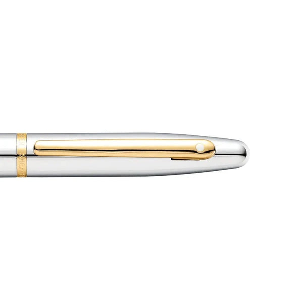 이미지를 갤러리 뷰어에 로드 , Sheaffer VFM E9422 Rollerball Pen - Polished Chrome with Gold Plated Trims