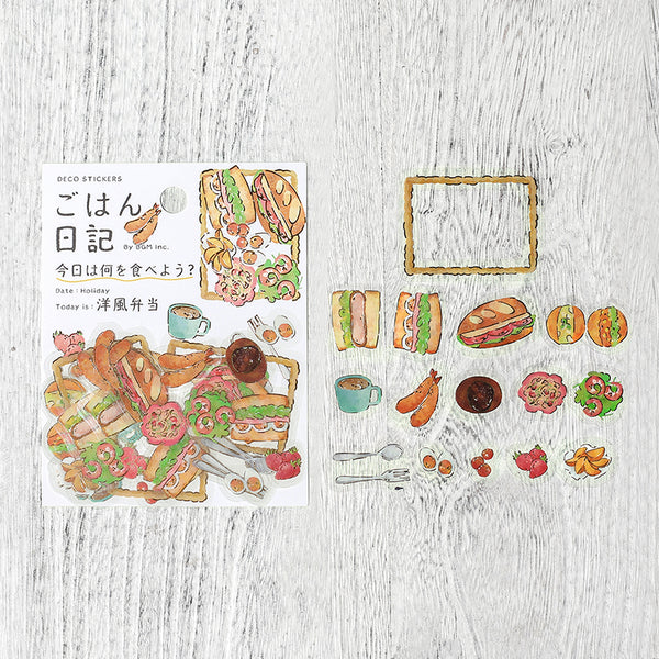 이미지를 갤러리 뷰어에 로드 , BGM Foil Stamping Clear Seal: Food Diary - Western Style Bento