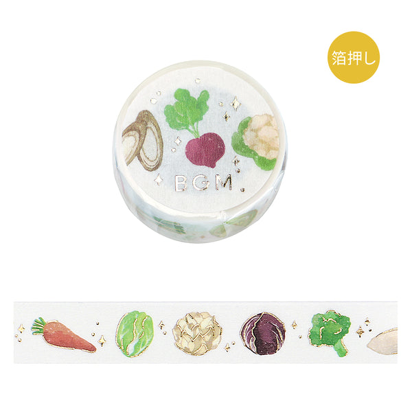 Load image into Gallery viewer, BGM Foil Stamping Masking Tape - Winter Vegetables