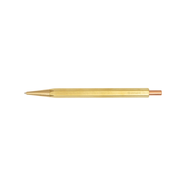 이미지를 갤러리 뷰어에 로드 , Ystudio Classic Revolve - Mechanical Pencil Lite - Brass