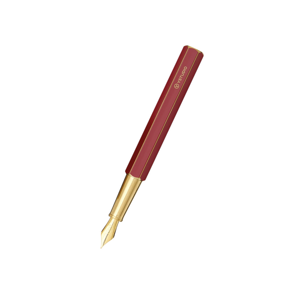 画像をギャラリービューアに読み込む, Ystudio クラシック リボルブ 万年筆 レッド