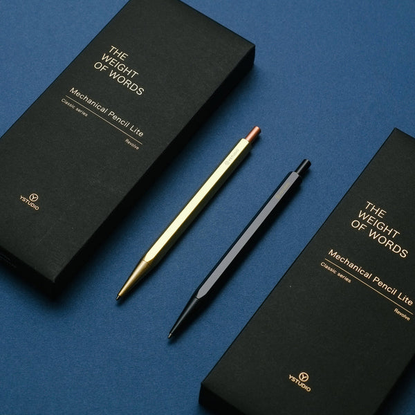이미지를 갤러리 뷰어에 로드 , Ystudio Classic Revolve - Mechanical Pencil Lite - Brass
