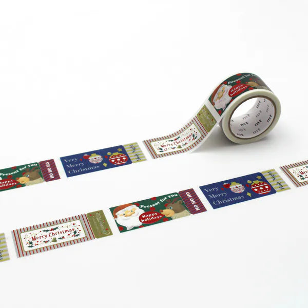 将图片加载到图库查看器,MT Christmas 2025 Washi Tape Christmas Tickets – vintage Christmas ticket designs on wide 24mm tape.
