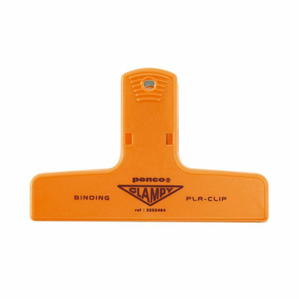 Load image into Gallery viewer, Penco Plastic Clampy Pla-Clip Orange binder clip