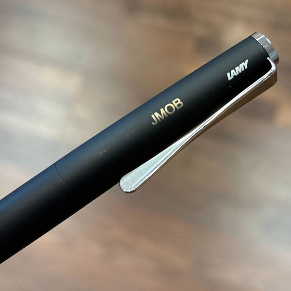 画像をギャラリービューアに読み込む, Personalized Name Engraving On Lamy Studio Rollerball Pen Black