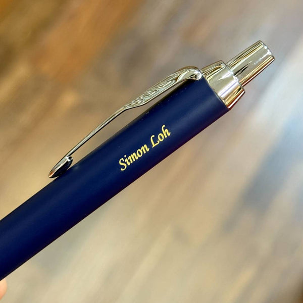 Load image into Gallery viewer, Personalized Name Engraving On Parker IM Blue CT Ballpoint Pen