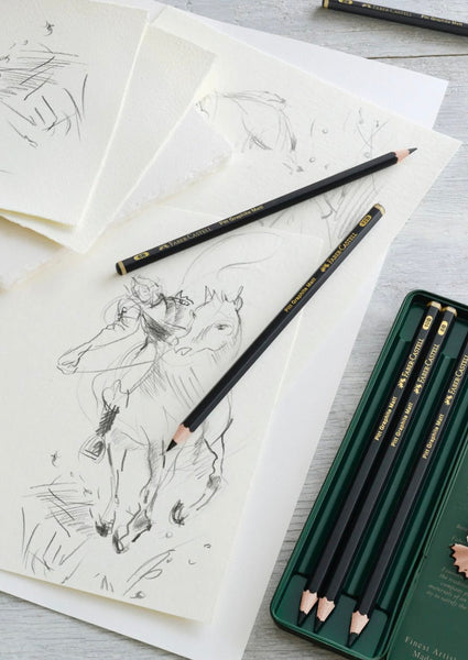 Load image into Gallery viewer, Faber-Castell Pitt Graphite Matte Pencils In Tin Box