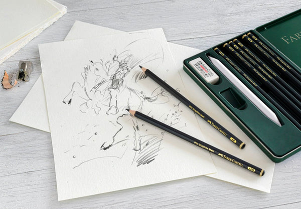 Load image into Gallery viewer, Faber-Castell Pitt Graphite Matte Pencils In Tin Box