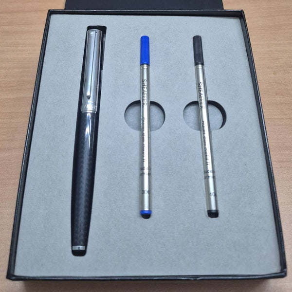 Load image into Gallery viewer, Sheaffer Intensity Carbon Fiber CT Rollerball Pen & Two Rollerball Refill with Gift Box