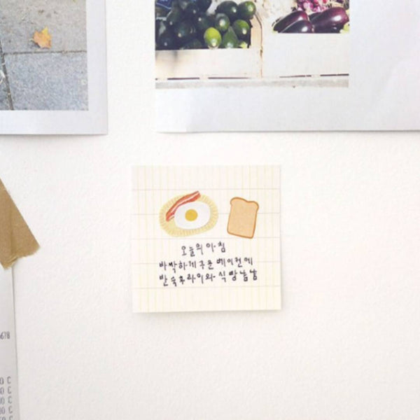 Load image into Gallery viewer, Suatelier Daily Deco Sticker Eggtime sheet featuring hand-drawn eggs, frying pans, and breakfast cooking motifs.