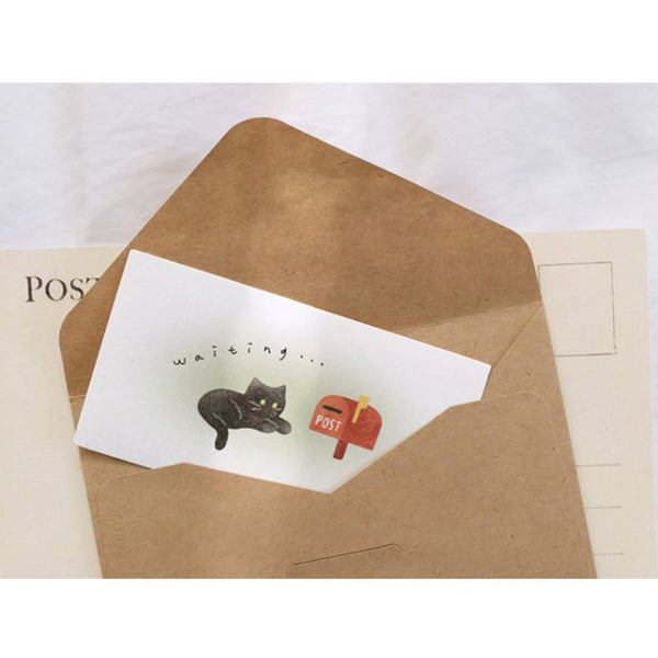 Load image into Gallery viewer, Suatelier Daily Deco Sticker My Little Universe featuring black cats in playful and cozy poses with stationery and home-themed designs.