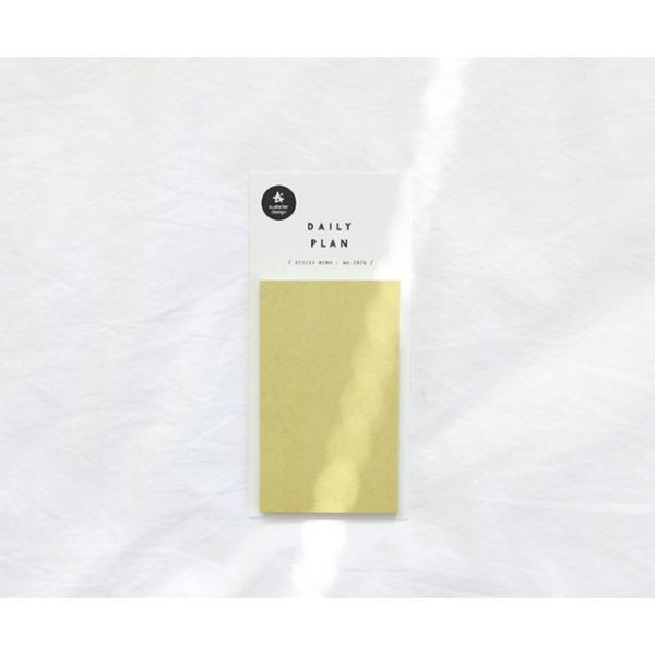 이미지를 갤러리 뷰어에 로드 , Suatelier Daily Plan .62 Sticky Notes in beige color, minimalist rectangular sticky memo pad with 40 sheets.