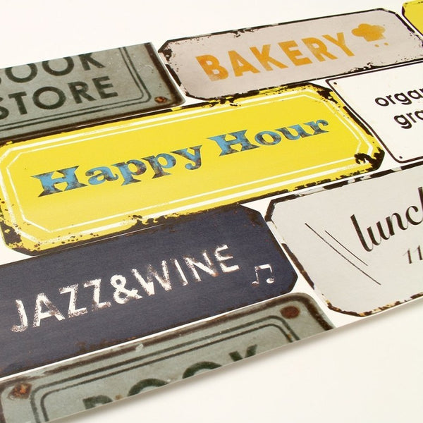 将图片加载到图库查看器,MT Remake Sheet Vintage Sign Plate, MT Tape, Washi Tape, mt-remake-sheet-vintage-sign-plate-mtcar0030, For Crafters, mt casa, mtcasa, washi tape, Cityluxe