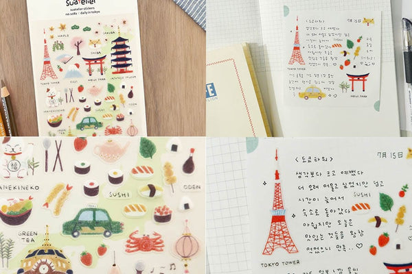 画像をギャラリービューアに読み込む, Suatelier Daily in Tokyo sticker, Suatelier, Sticker, suatelier-daily-in-tokyo-sticker, For Crafters, Stickers, Cityluxe