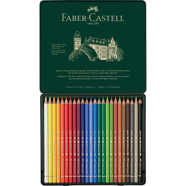 Load image into Gallery viewer, Faber-Castell Polychromos Artist Colour Pencil Set of 24, Faber-Castell, Colour Pencil, faber-castell-polychromos-artist-colour-pencil-set-of-24, , Cityluxe
