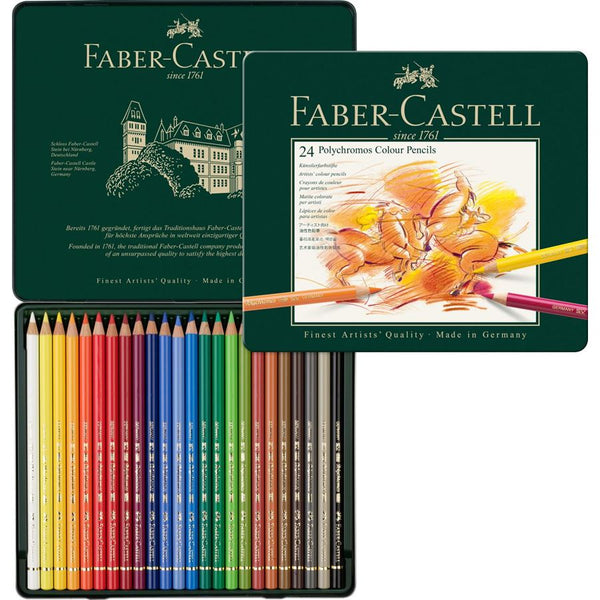 Load image into Gallery viewer, Faber-Castell Polychromos Artist Colour Pencil Set of 24, Faber-Castell, Colour Pencil, faber-castell-polychromos-artist-colour-pencil-set-of-24, , Cityluxe
