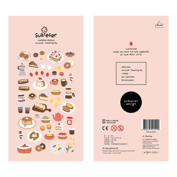 将图片加载到图库查看器,Suatelier Food Trip #4 Sticker, Suatelier, Sticker, suatelier-food-trip-4-sticker, , Cityluxe