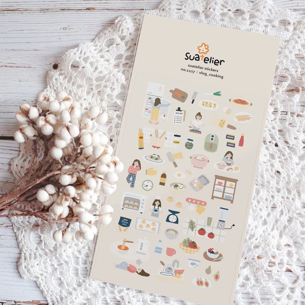 画像をギャラリービューアに読み込む, Suatelier Vlog Cooking Sticker, Suatelier, Sticker, suatelier-vlog-cooking-sticker, , Cityluxe