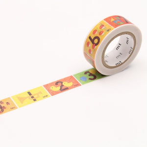 MT For Kids Washi Tape Number, MT Tape, Washi Tape, mt-for-kids-number-washi-tape-mt01kid015, blue, dc, For Crafters, Green, MT FOR KIDS, mt-1deal, Qty, Red, washi tape, Yellow, Cityluxe