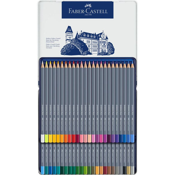 将图片加载到图库查看器,Faber-Castell Goldfaber Aqua Watercolour Pencil Tin of 48, Faber-Castell, Colour Pencil, faber-castell-goldfaber-aqua-watercolour-pencil-tin-of-48, , Cityluxe