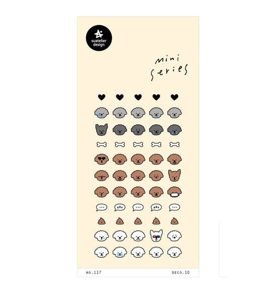 이미지를 갤러리 뷰어에 로드 , Suatelier Sticker Deco. 10 (Puppy), Suatelier, Sticker, suatelier-sticker-deco-10-puppy, For Crafters, New August, Stickers, Cityluxe