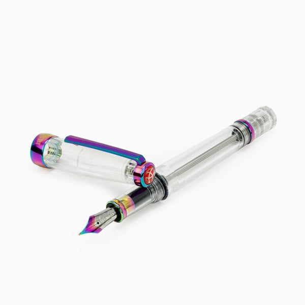 Load image into Gallery viewer, TWSBI VAC 700R Fountain Pen IRIS, TWSBI, Fountain Pen, twsbi-vac-700r-fountain-pen-iris, can be engraved, Clear, demonstrator, Multicolour, Cityluxe