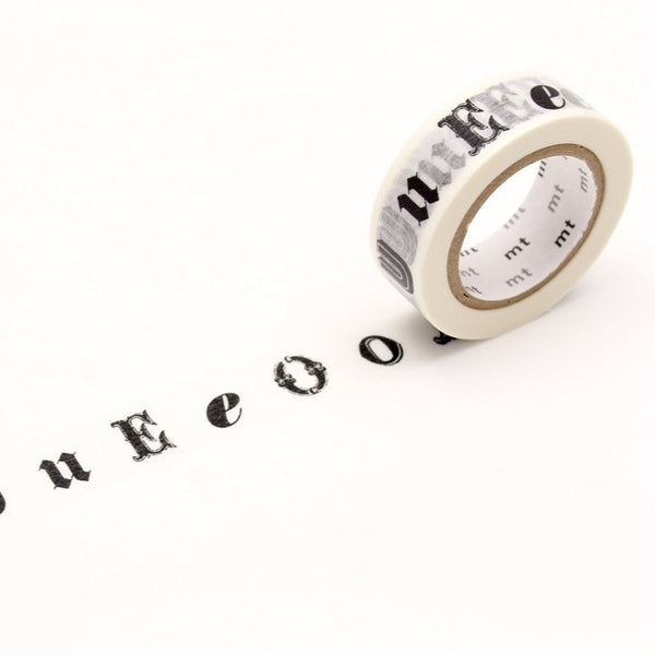 이미지를 갤러리 뷰어에 로드 , MT EX Washi Tape Vowel Black, MT Tape, Washi Tape, mt-ex-vowel-black-washi-tape-mtex1p46, dc, For Crafters, Monochrome, MT EX, Qty, washi tape, Cityluxe