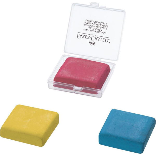 Load image into Gallery viewer, Faber-Castell Kneadable Eraser In Plastic Box, Faber-Castell, Accessories, faber-castell-kneadable-eraser-in-plastic-box-yellow-blue-red, , Cityluxe