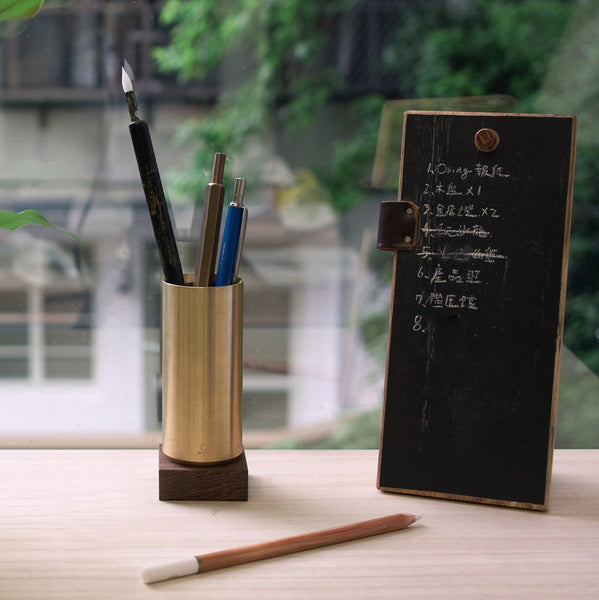 将图片加载到图库查看器,Ystudio Classic Pen Container, Ystudio, Pen Container, ystudio-classic-pen-container, Accessory, Gold, Cityluxe
