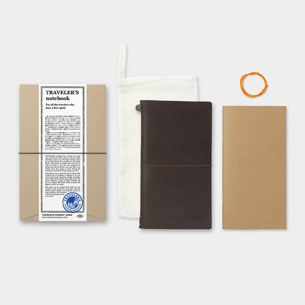 이미지를 갤러리 뷰어에 로드 , Traveler's Notebook Starter Kit (Regular Size) - Brown, Traveler's Company, Notebook, travelers-notebook-starter-kit-regular-size-brown, Blank, Brown, Bullet Journalist, For Travellers, traveler, Cityluxe