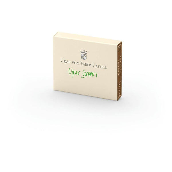 Load image into Gallery viewer, Graf Von Faber-Castell 6 Ink Cartridge (Document proofed), Faber-Castell, Ink Cartridge, graf-von-faber-castell-6-ink-cartridge-document-proofed, Black, Blue, Brown, Green, Grey, Orange, Pink, Purple, Red, standard international short ink cartridges, Cityluxe