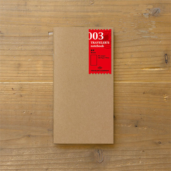 画像をギャラリービューアに読み込む, Traveler's Notebook Refill 003 (Regular Size) - Blank, Traveler's Company, Notebook Insert, travelers-notebook-refill-003-regular-size-blank-14247006, Blank, For Travellers, Cityluxe