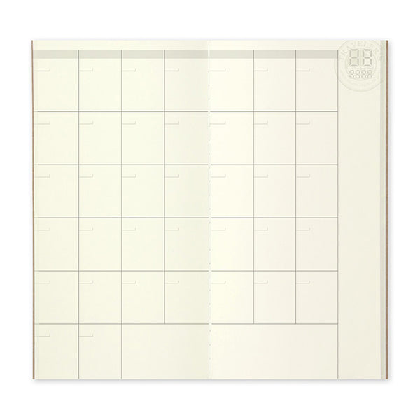画像をギャラリービューアに読み込む, Traveler's Notebook Refill 017 (Regular Size) - Monthly Diary, Traveler's Company, Notebook Insert, travelers-and-notebook-refill-017-regular-size-monthly-diary-14317006, Calendar, For Travellers, traveler, Cityluxe