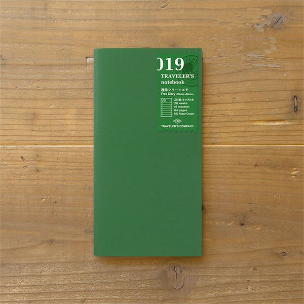 Load image into Gallery viewer, Traveler's Notebook Refill 019 (Regular Size) - Weekly Diary + Memo, Traveler's Company, Notebook Insert, travelers-and-notebook-refill-019-regular-size-weekly-diary-memo-14331006, Calendar, For Travellers, traveler, Cityluxe