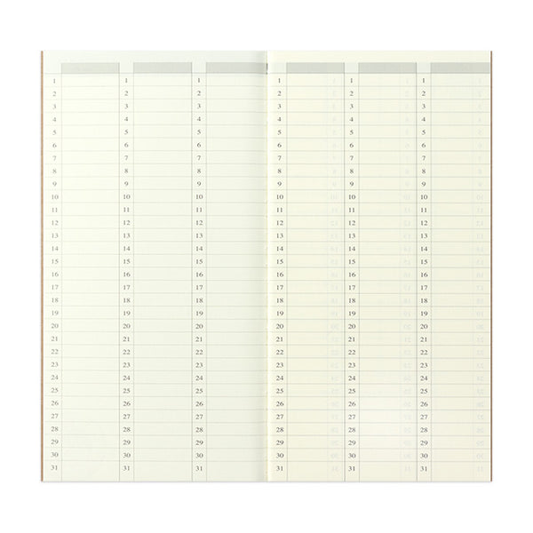 Load image into Gallery viewer, Traveler's Notebook Refill 018 (Regular Size) - Weekly Vertical Diary, Traveler's Company, Notebook Insert, travelers-notebook-refill-018-regular-size-weekly-vertical-diary, Calendar, For Travellers, traveler, Cityluxe