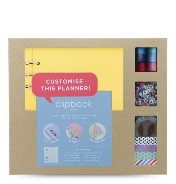 Load image into Gallery viewer, Filofax Clipbook A5 Creative Kit Lemon, FILOFAX, Notebook, filofax-clipbook-a5-creative-kit-lemon, Ruled, Yellow, Cityluxe