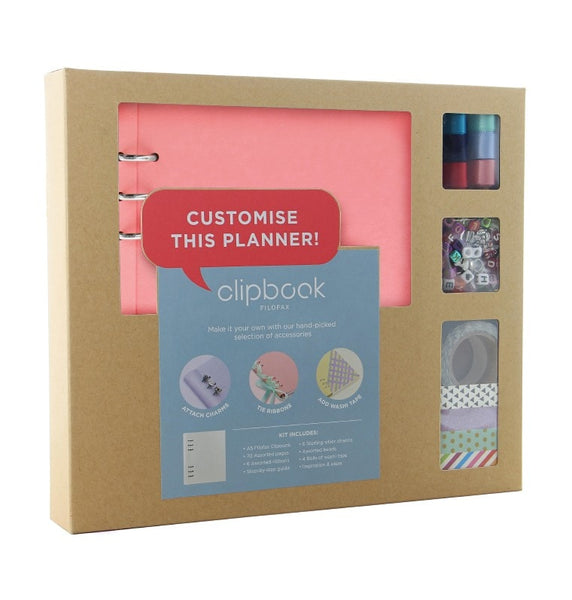 画像をギャラリービューアに読み込む, Filofax Clipbook A5 Creative Kit Rose, FILOFAX, Notebook, filofax-clipbook-a5-creative-kit-rose, Pink, Ruled, Cityluxe