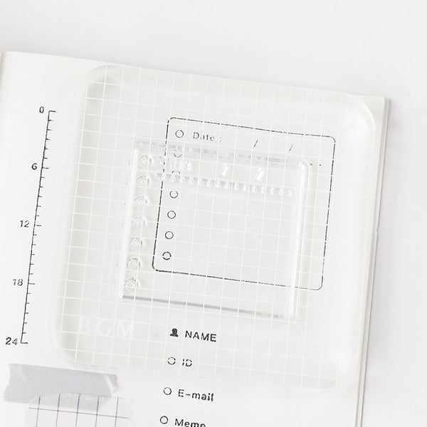 将图片加载到图库查看器,BGM Acrylic Block Grid S, BGM, Stamp, bgm-acrylic-block-grid-s, , Cityluxe