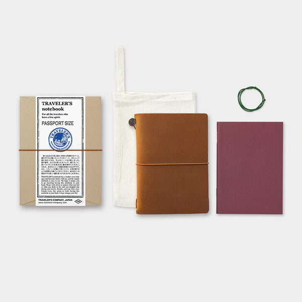 画像をギャラリービューアに読み込む, Traveler's Notebook Starter Kit (Passport Size) - Camel, Traveler's Company, Notebook, travelers-notebook-starter-kit-passport-size-camel, Blank, Brown, Bullet Journalist, For Travellers, traveler, Cityluxe