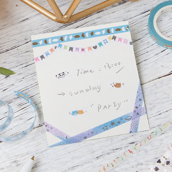 이미지를 갤러리 뷰어에 로드 , BGM Silver Garland Washi Tape, BGM, Washi Tape, bgm-silver-garland-washi-tape, mar2022, Cityluxe