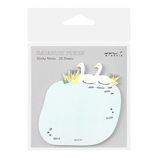 Load image into Gallery viewer, Midori Sticky Notes Die-Cutting Swans, Midori, Sticky Note, midori-sticky-notes-die-cutting-swans, , Cityluxe