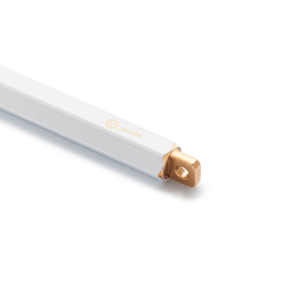 Load image into Gallery viewer, Ystudio Brassing Portable Ballpoint Pen White, Ystudio, Ballpoint Pen, ystudio-brassing-portable-ballpoint-pen-white, can be engraved, White, Cityluxe