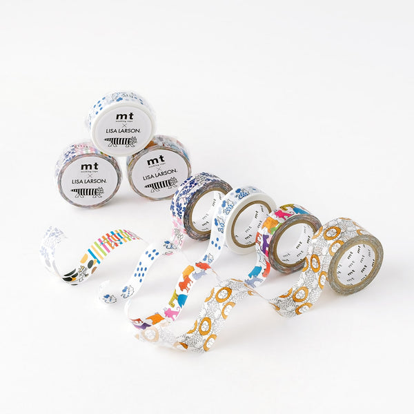 이미지를 갤러리 뷰어에 로드 , MT x Lisa Larson Washi Tape Colorful Dog, MT Tape, Washi Tape, mt-x-lisa-larson-washi-tape-colorful-dog, mt2022ss, Cityluxe