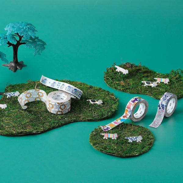 이미지를 갤러리 뷰어에 로드 , MT x Lisa Larson Washi Tape Colorful Dog, MT Tape, Washi Tape, mt-x-lisa-larson-washi-tape-colorful-dog, mt2022ss, Cityluxe