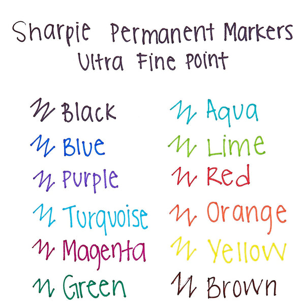 Load image into Gallery viewer, Sharpie Ultra Fine Point Permanent Markers Assorted Set of 12, Sharpie, Marker, sharpie-ultra-fine-point-permanent-markers-assorted-set-of-12, Multicolour, Cityluxe