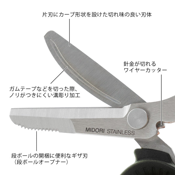 Load image into Gallery viewer, Midori Portable Multi-Scissors Black, Midori, Functional Stationery, midori-portable-multi-scissors-black, , Cityluxe