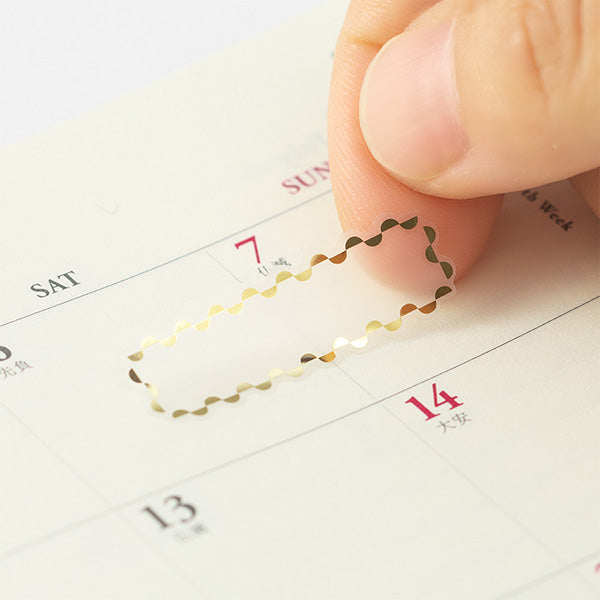 이미지를 갤러리 뷰어에 로드 , Midori Sticker 2390 Title Gold, Midori, Sticker for Schedule Planner, midori-sticker-2390-title-gold, , Cityluxe