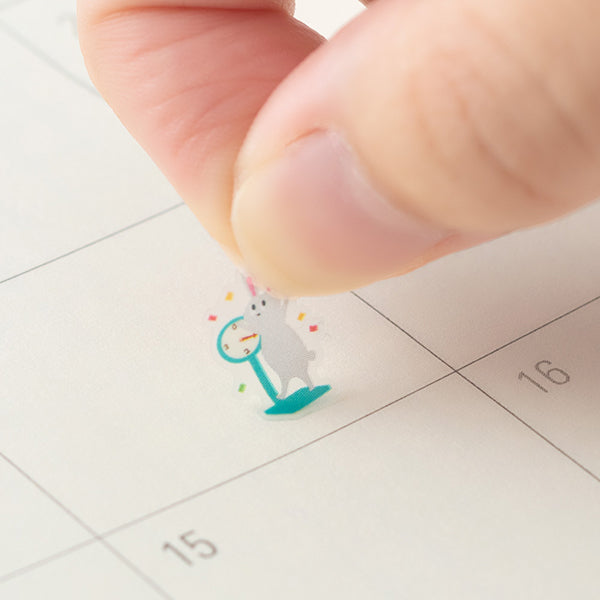 将图片加载到图库查看器,Midori Sticker Achievement Diet Animals, Midori, Sticker for Schedule Planner, midori-sticker-achievement-diet-animals, , Cityluxe